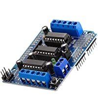 AZDelivery L293D Shield Conductor de Motor de 4 Canales y de Motor Paso a Paso para Arduino
